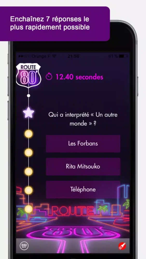Скриншоты Route 80 - Le quiz sur les années 80