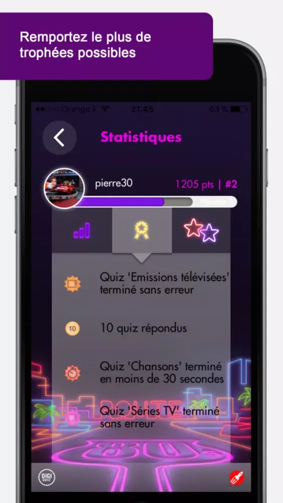 Скриншоты Route 80 - Le quiz sur les années 80