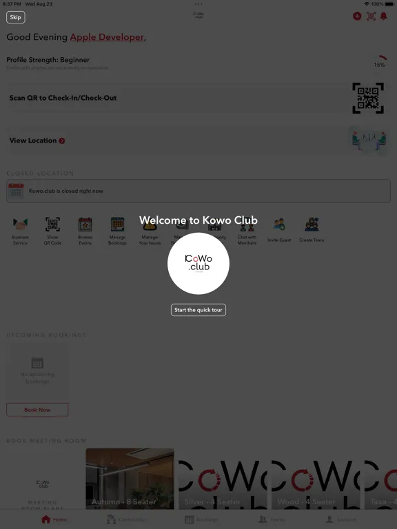 Zrzuty ekranu KoWo club iPad 