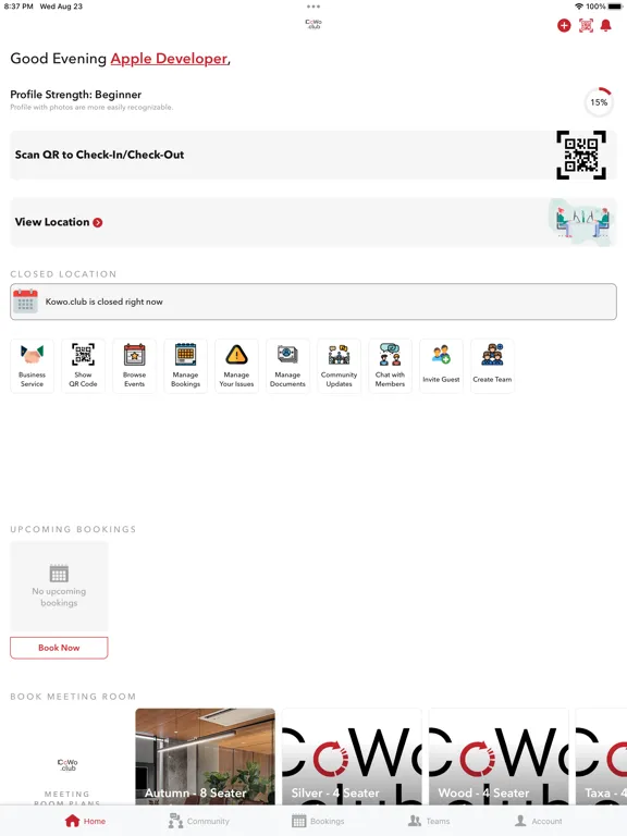 Zrzuty ekranu KoWo club iPad 