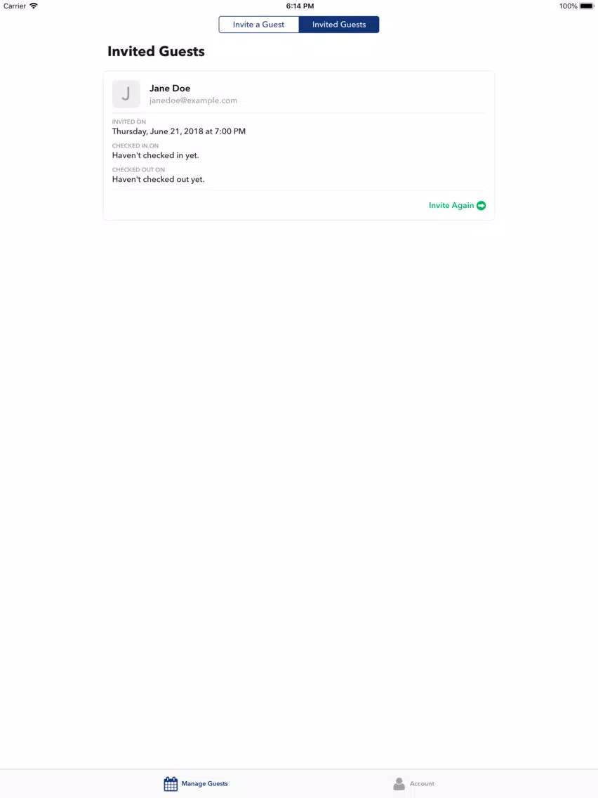 Capturas de tela do Monitoring Committee VM iPad 