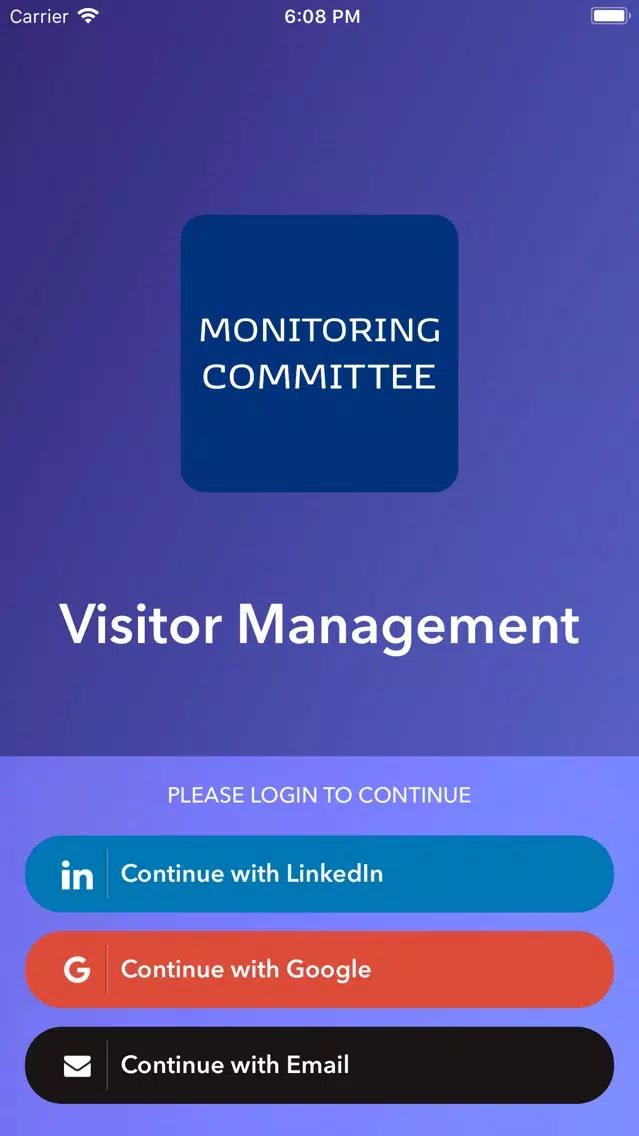 Capturas de tela do Monitoring Committee VM