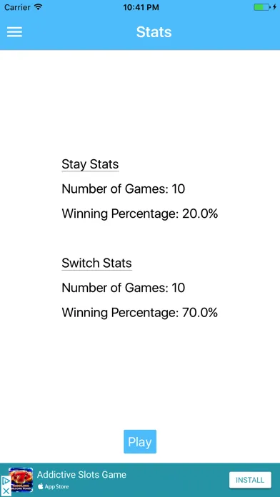 Monty Hall 스크린샷