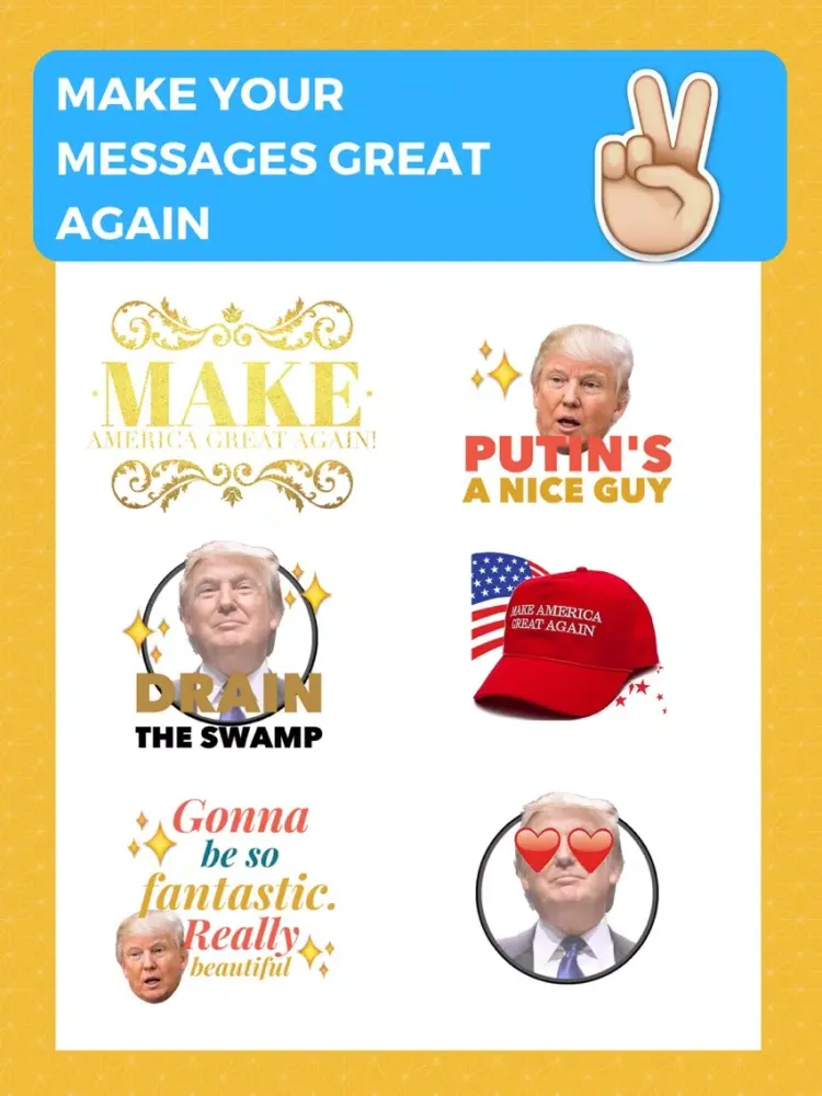 تصاویر Trump Regrets - Donald Trump Voter Sticker Pack iPad 