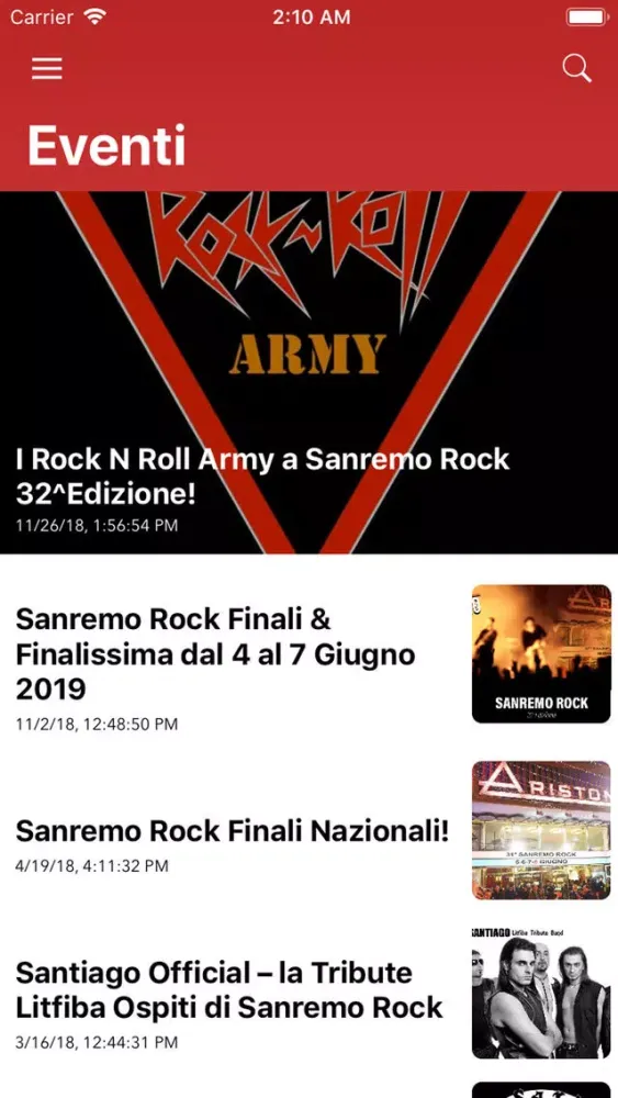 Sanremo rock स्क्रीनशॉट