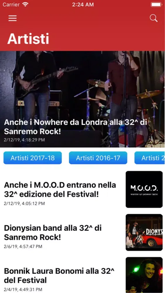 Sanremo rock स्क्रीनशॉट