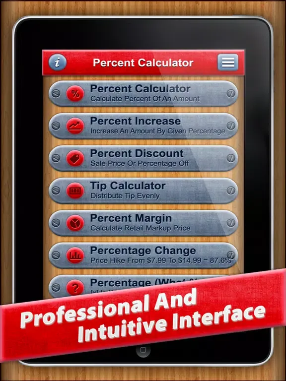 7 in 1 : Percentage Calculator iPad  स्क्रीनशॉट
