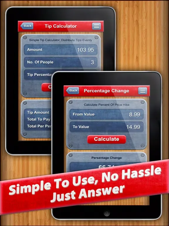 7 in 1 : Percentage Calculator iPad  स्क्रीनशॉट