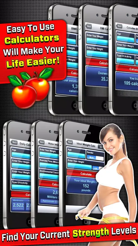 9+ in 1 : Fitness Calculators Free Screenshots