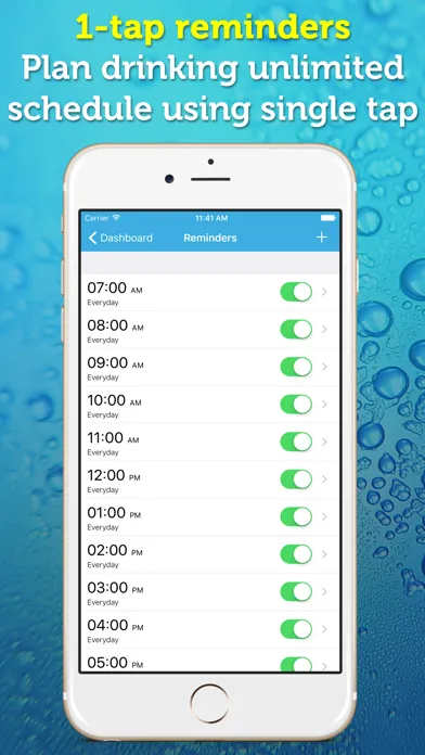 Zrzuty ekranu WaterPrompt - Water Intake Tracker & Reminders
