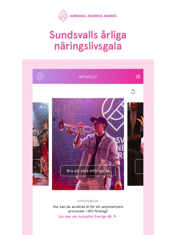 Sundsvall Business Awards iPad  Ekran Görüntüleri