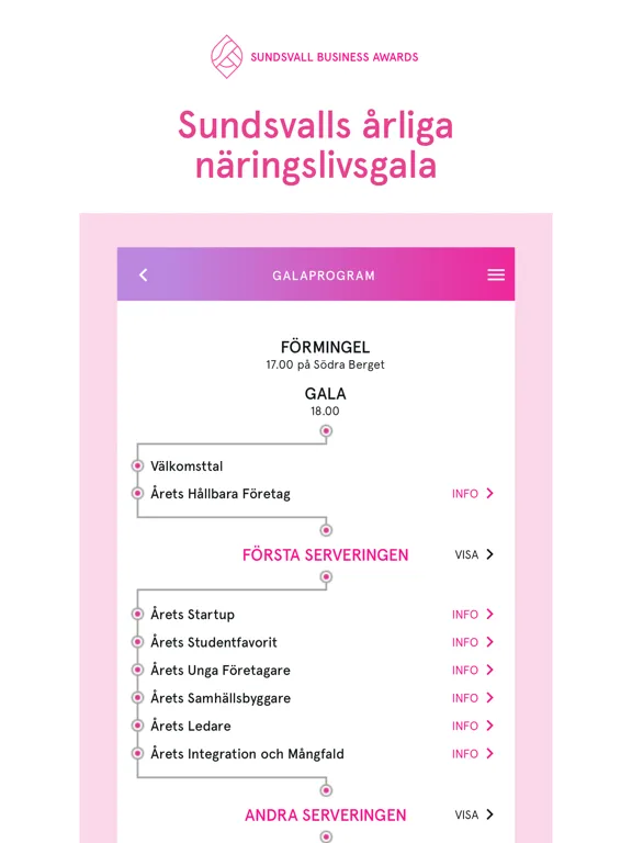 Sundsvall Business Awards iPad  Ekran Görüntüleri