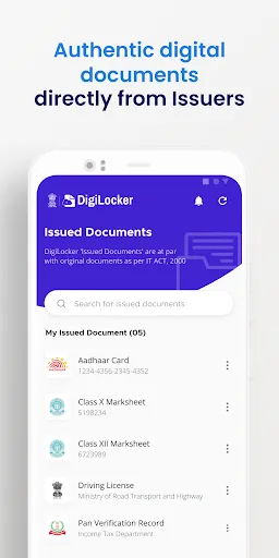 Capturas de pantalla de DigiLocker