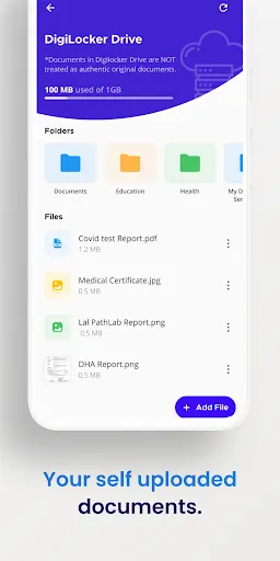 Capturas de pantalla de DigiLocker