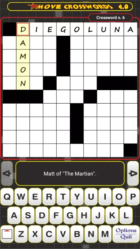 Movie Crosswords स्क्रीनशॉट