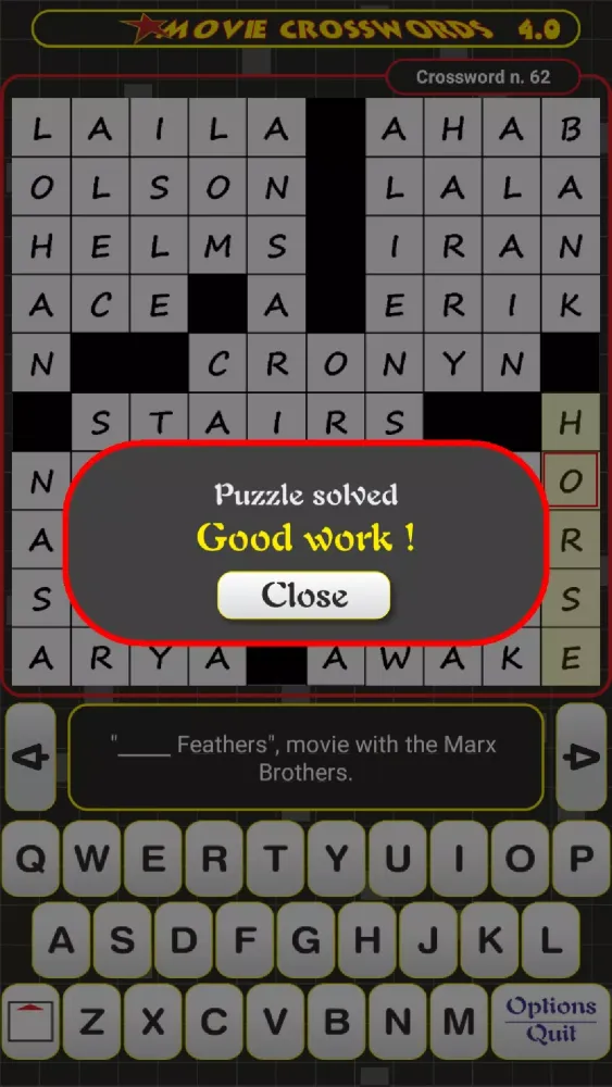 Movie Crosswords स्क्रीनशॉट