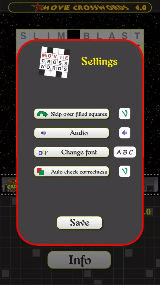 Movie Crosswords स्क्रीनशॉट