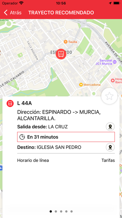 Zrzuty ekranu TMP Transporte Murcia Pedanías