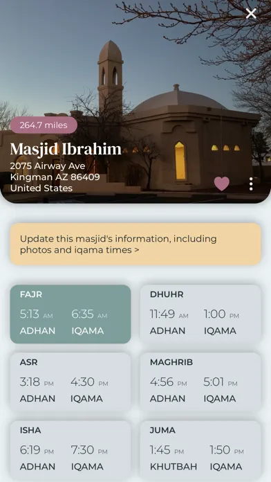 Zrzuty ekranu Masjid Pro