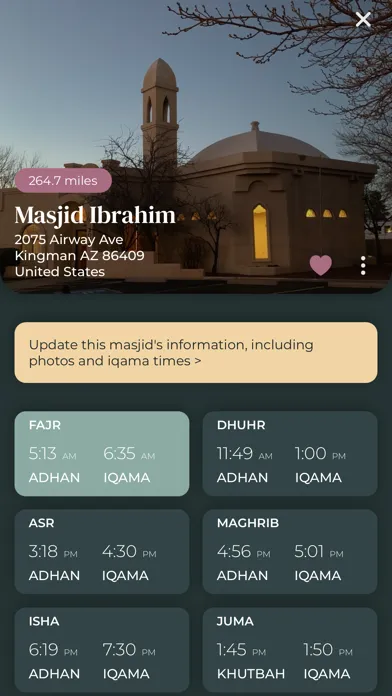 Zrzuty ekranu Masjid Pro
