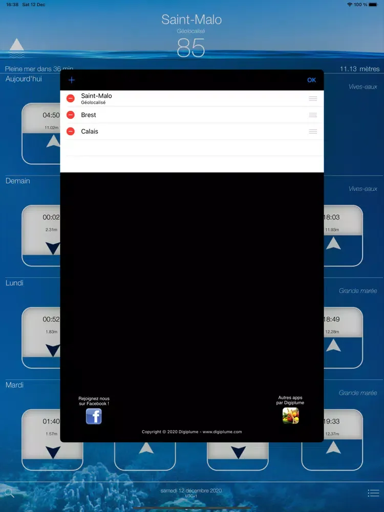 iMarées 2022 iPad  स्क्रीनशॉट
