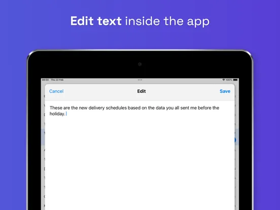 Zrzuty ekranu Easy Transcription iPad 