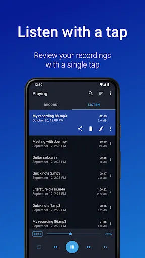 Скриншоты Easy Voice Recorder Pro