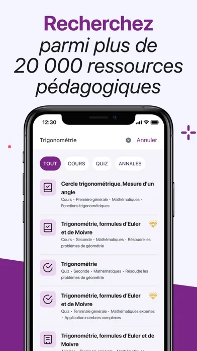 Captures d'écran de Bac, Brevet, BTS 2025