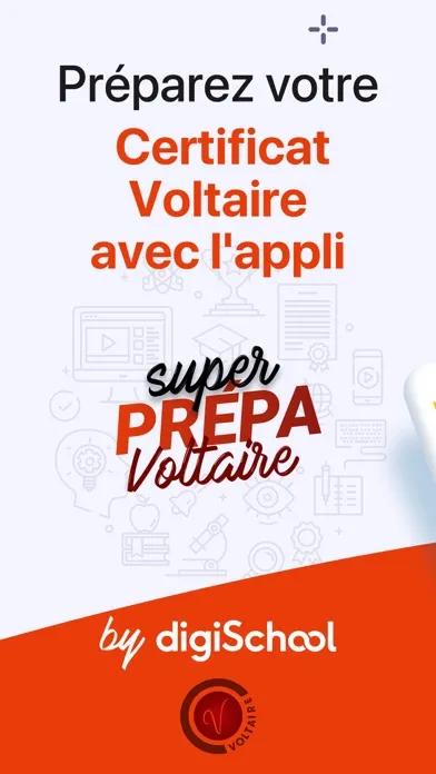 Capturas de tela do Prépa Certificat Voltaire