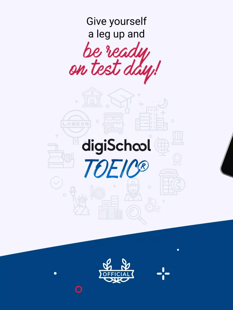 Screenshot di TOEIC tests: official content