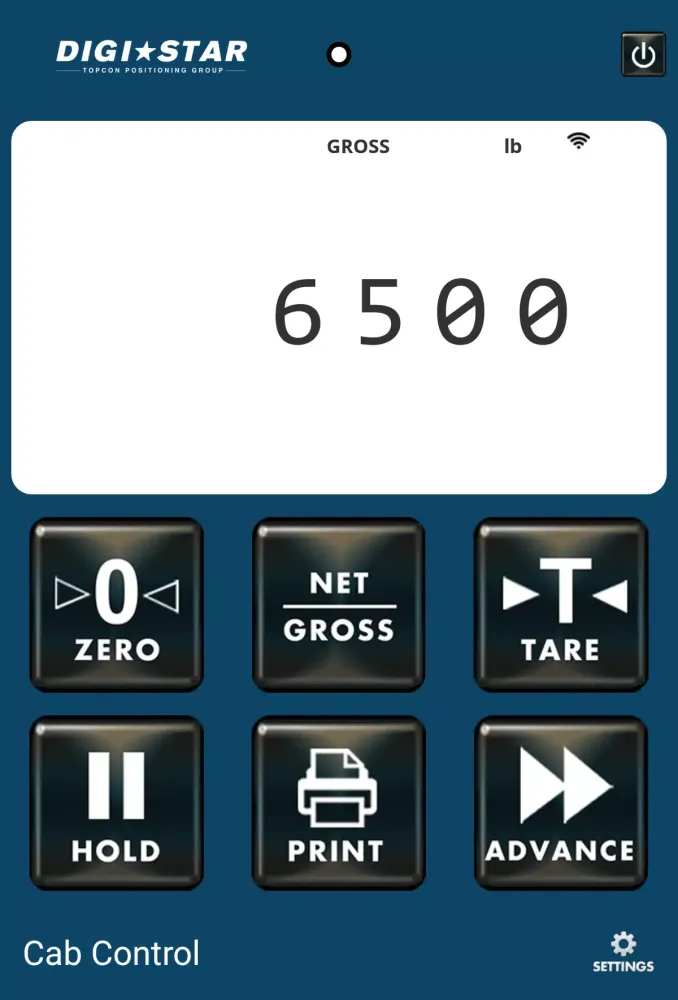 Zrzuty ekranu Digi-Star Cab Control