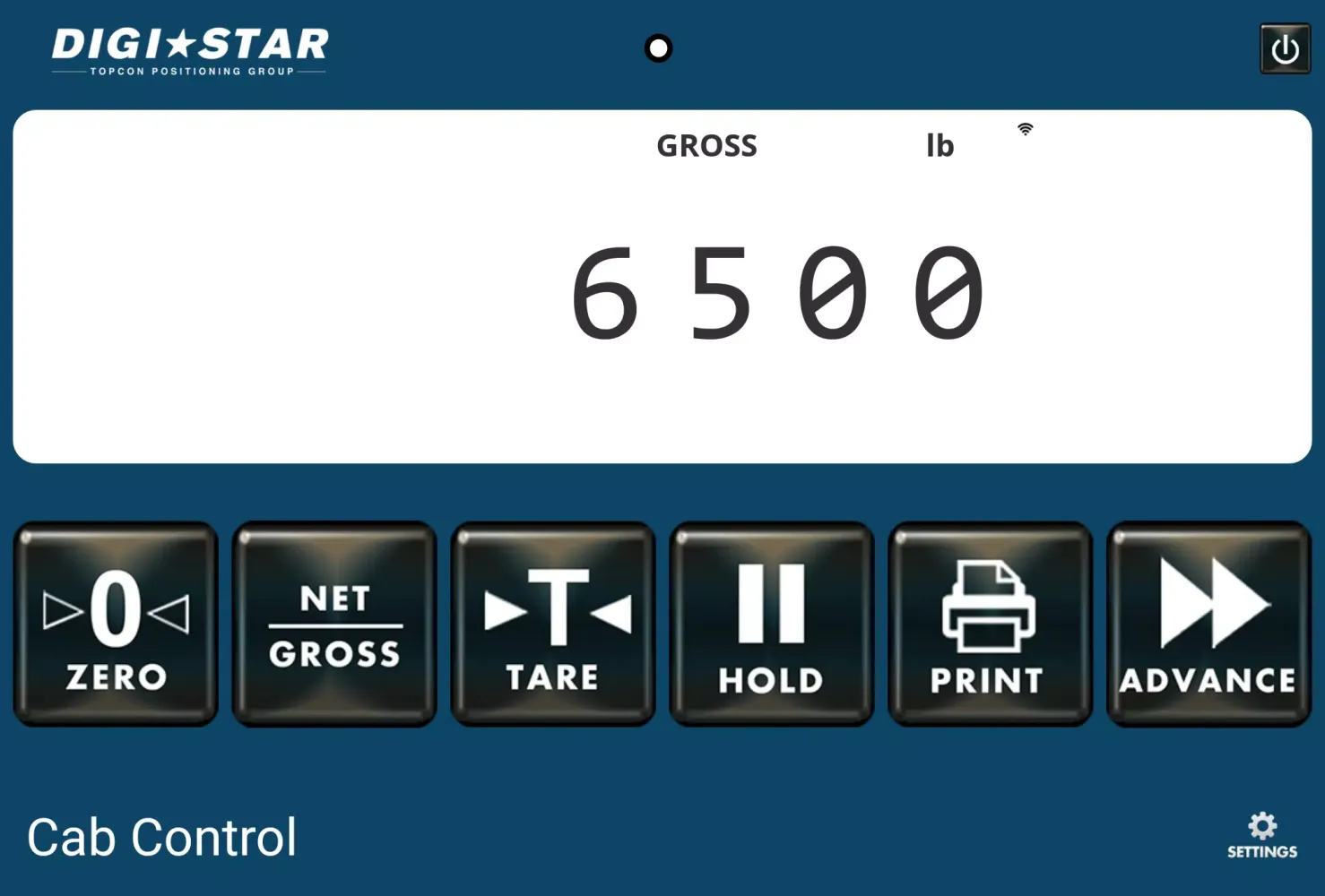 Zrzuty ekranu Digi-Star Cab Control