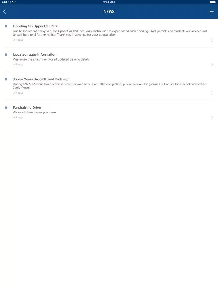 School App KGS iPad  سکرین شاٹس