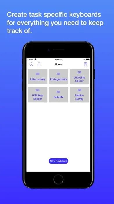 Screenshot di buttons event recorder