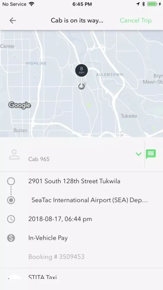 ภาพหน้าจอของ STITA Taxi