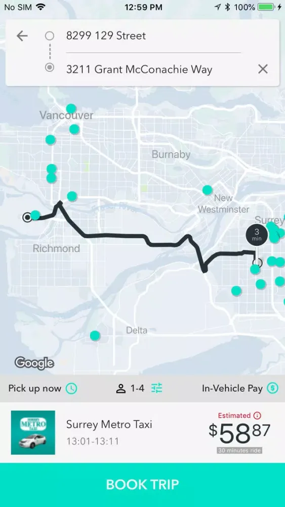 Surrey Metro Taxi 스크린샷