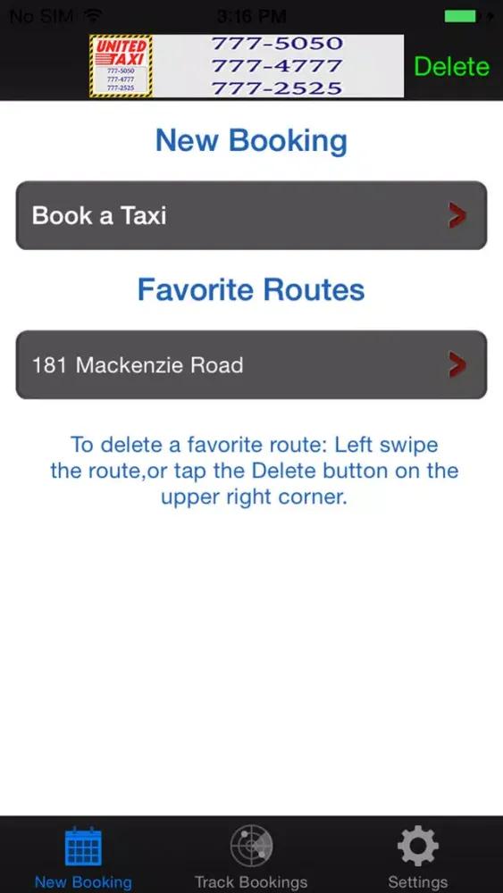 United Taxi Services Screenshots