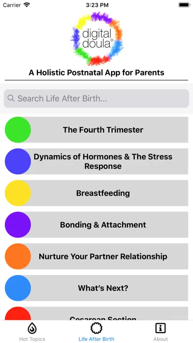 Digital Doula® 2.0 Ekran Görüntüleri