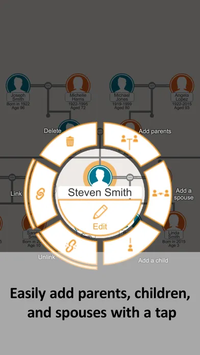 Captures d'écran de Quick Family Tree