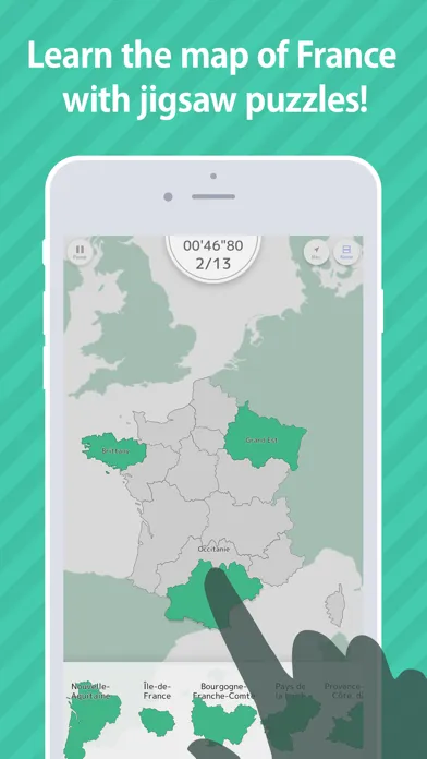 France Map Puzzle Screenshots