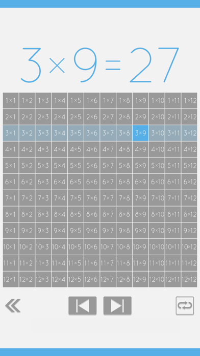 Zrzuty ekranu Enjoy Learning Times Tables