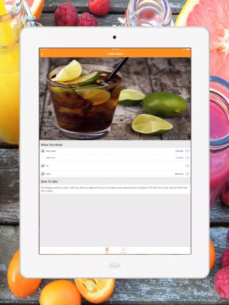Mix Drink, Cocktail & Smoothie iPad  スクリーンショット