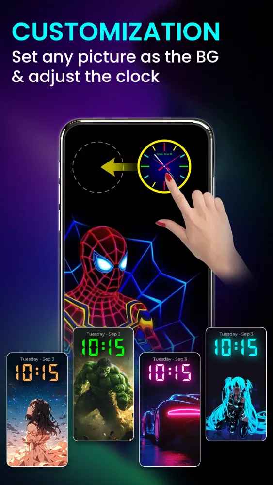 Neon Digital Clock应用截图