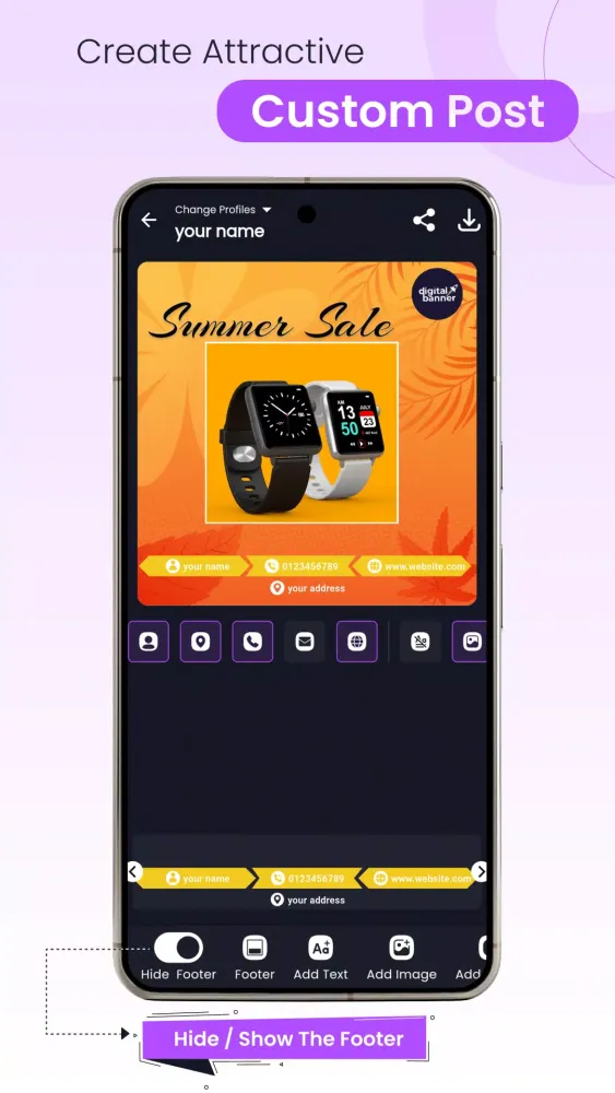 Digital Festival Poster App Screenshots