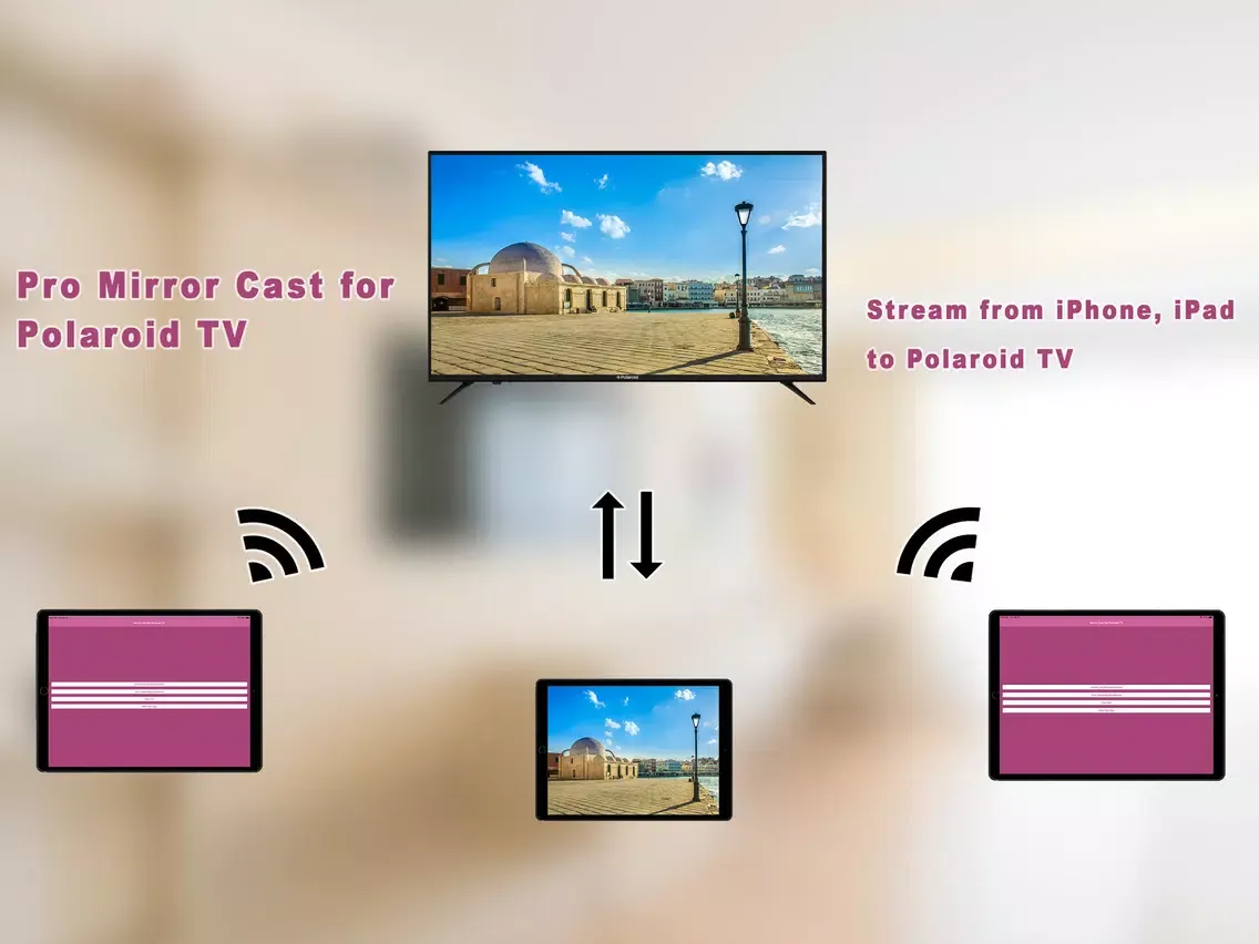 Pro Mirror Cast 4 Polaroid TV iPad  Screenshots