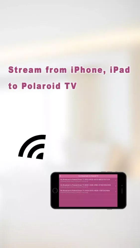 Pro Mirror Cast 4 Polaroid TV Screenshots
