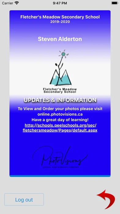 Zrzuty ekranu Digital Student ID Card