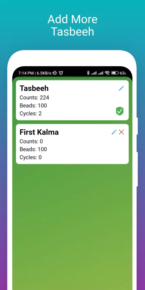 Offline Tasbeeh Counter Zikir Screenshots