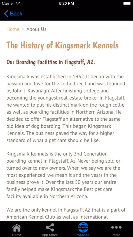Kingsmark Kennels سکرین شاٹس