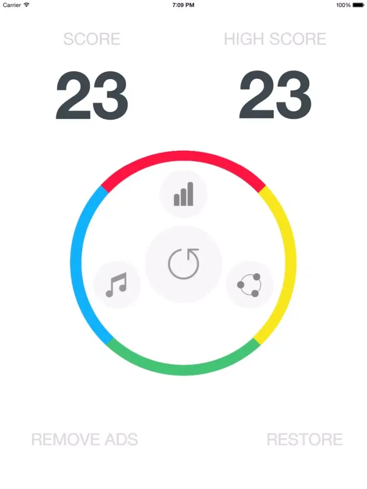 Crazy Spin Colors : impossible rotating dial for brain reflex challenge iPad  Screenshots